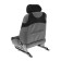 The kit for the front seats "Apostol", 2 T -shirts, 2 headrests, black