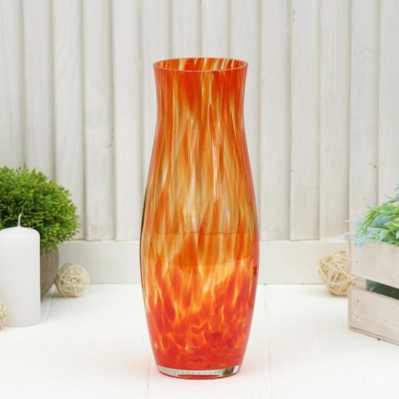 Vase "Grand", h = 26 cm, glass, red