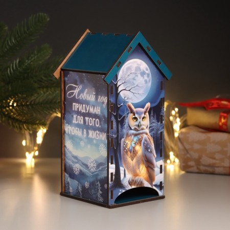 New Year's tea house "Tale" 20x10.5x9.5 cm