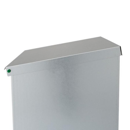 Bunker feeder for poultry at 21 kg, pedal, galvanized steel, alma basica-3