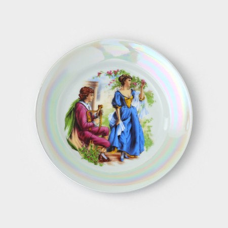 A set of porcelain plates "Madonna", d = 17 cm, 6 pcs, color mix-2
