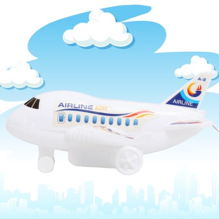 Liner aircraft, on remote control, works from batteries, white color-4