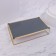 Organizer for storage "Pink RipPles", glass, 1 section, 29 × 17.5 × 6 cm, transparent/copper/pink color