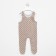 Long baby sliders, beige color/peas, height 62 cm