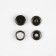 Shirt button, closed, d = 9.5 mm, black nickel color