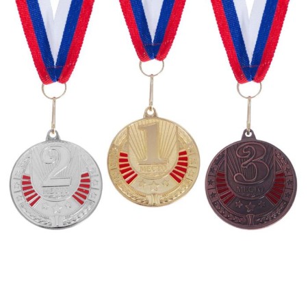 Prize medal 181 diam 5 cm. 1 place. The color of evil. With a ribbon-1