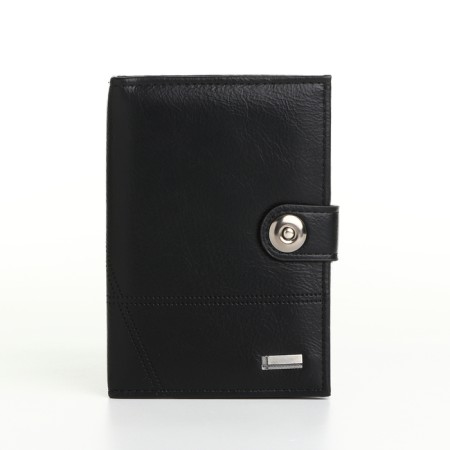 Cover 2 in 1, for auto documents and passports on a magnet, the color is black
