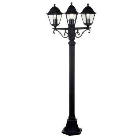 Outdoor O003FL-03B, 3x60W, 55x55x230 cm, e27, black color, black-1