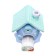 Mechanical sharpener with container, 5 types of sharpening, blue house