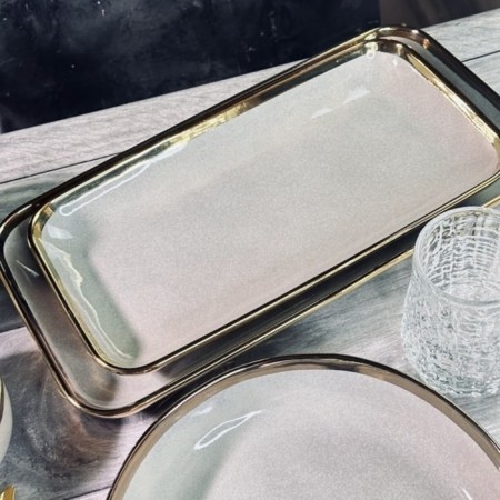 Set of dishes Lenardi Stone, 30.5 cm, rectangular, 2 pcs