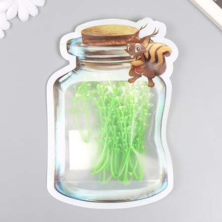 Artificial plant for creativity "White flowers" set of 12 pcs 10 cm-5