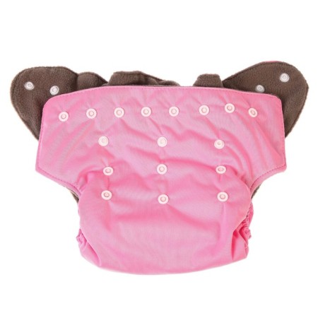 Panties-scammer, reusable, carbon-bamboo fabric, pink color, from 0-36 months.-6