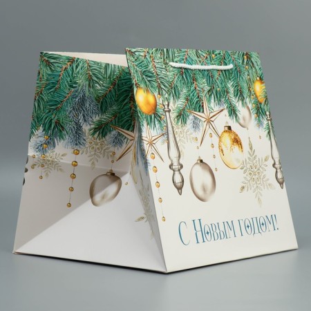 Square "Snow Tale", 30 x 30 x 30 cm, new year-2