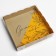 Cookie box, confectionery packaging with PVC lid, “made with love”, 15 x 15 x 3 cm