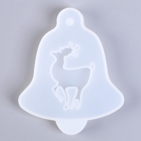 Silicone form universal, suspension "Bell with a deer"-2
