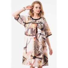 Women's dress, size 42, beige color