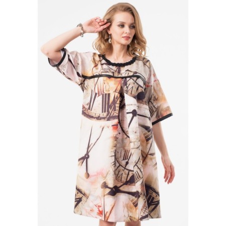 Women's dress, size 42, beige color