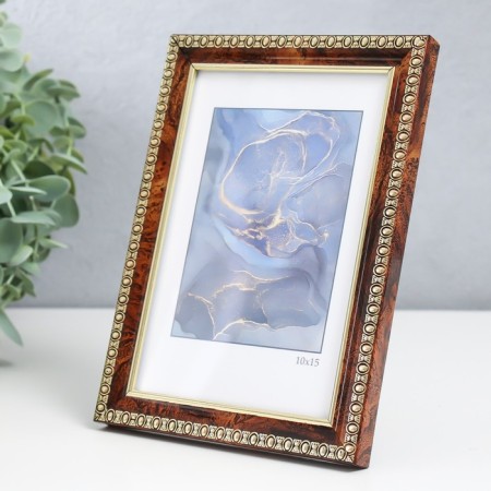 Photo frame Plastic "Kame" 10x15 cm, Karelian birch-1