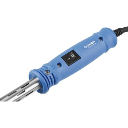 Soldering iron with switch bison professional, plastic hands., Durable sting, 300 watts, 220 V-2