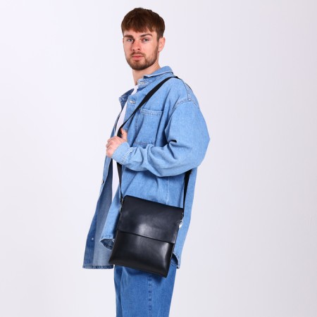 Male bag, black color-5
