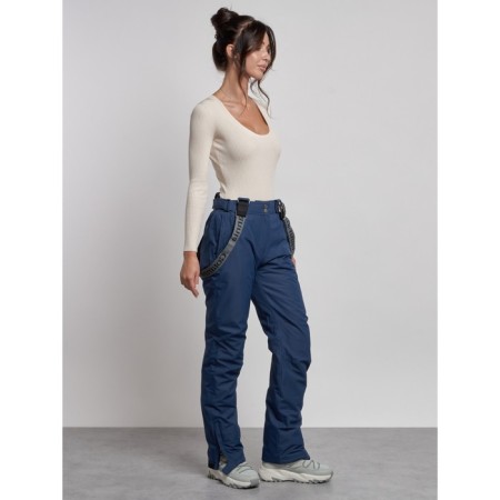 Semi-combinezone ski insulated female winter, size 50, dark blue color-20