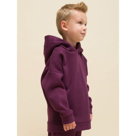 Children's sweatshirt, height 110 cm, burgundy color-4