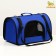 Bag - Animal carrying, 2 entrance, 46 x 28.5 x 30 cm, blue