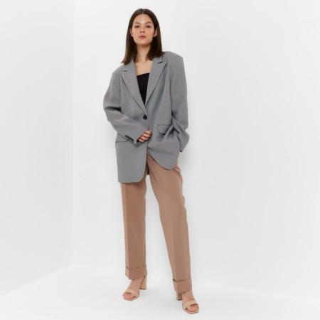 Women's jacket Minaku: classic black and white color, rr 42-44-7