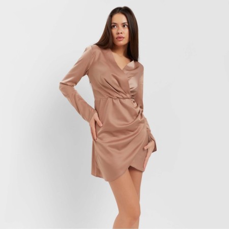 Women's dress Mist, size 48, beige color-5