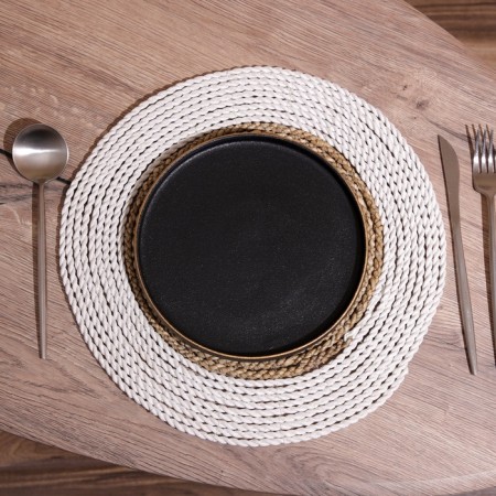 Wicker rug round 35 cm-5