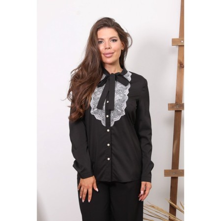 Female blouse, size 44, black color,-6