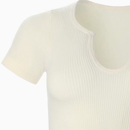 Female set (top, shorts), beige color, One size (42-46)-7