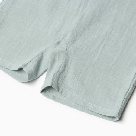 Minaku-sleeveless kites, the color is gray-green, size 74-80-4