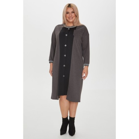 Women's dress, size 60, gray color-2