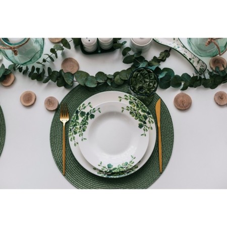 Plate porcelain dessert shade "Eucalypt", d = 20.5 cm-4