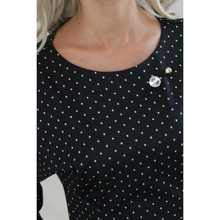 Female dress, size 46, black color-1