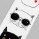 Tattoo on the body black "Cool cats" 20.8x4.7 cm