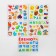 Magnetic "Alphabet" designer in a wooden box + chalk, marker, sponge, in a bag