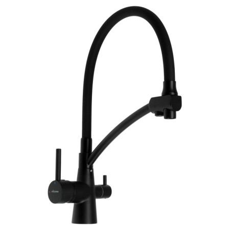 Accoona A5179FF-13 kitchen mixer, single-leaf, with output for drinking water, black-2