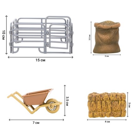 Набор фигурок «На ферме», 8 предметов-6