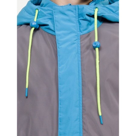 Windbreaker for boys, height 122 cm, gray color-5