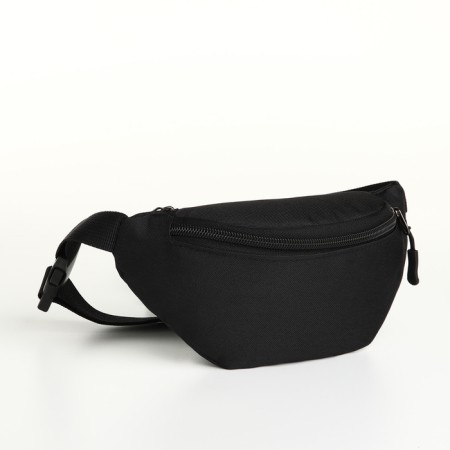 Waist bag, 23*8*11 cm, lightning department, 2 n/pocket, black