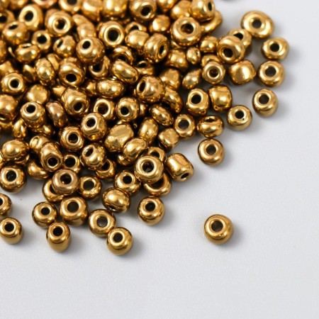 6/0 round beads in the bottle "Golden" 20 g-1
