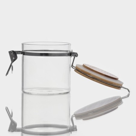 Glass Bank for bulk products with Eco Buggel Castle, 650 ml, 10 × 11 cm-2
