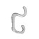 Hook furniture tundra TKD010, two -rod, chrome, 10 pcs
