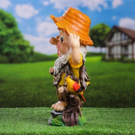 Greek figure "Dwarf in a hat with a parrot" 42x23cm-4