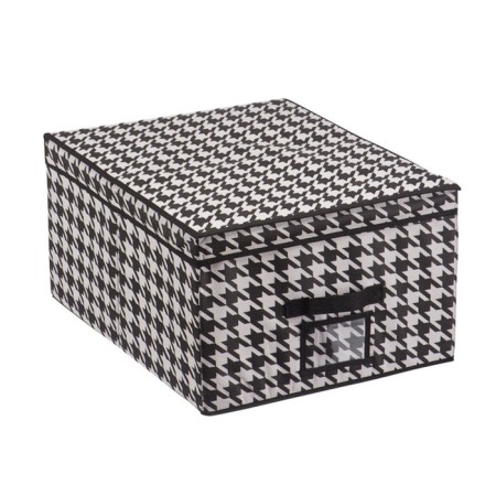 Storage box "Petit", 50x40x25 cm, black and white