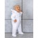 Combineson children's demi -season Amarobaby Spring, height 68 cm, white color
