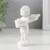 Polystone souvenir "Snowty angel with a flower in a pot" 9.7x6x6.5 cm