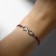 Dream bracelet travel, purple color, d = 6 cm